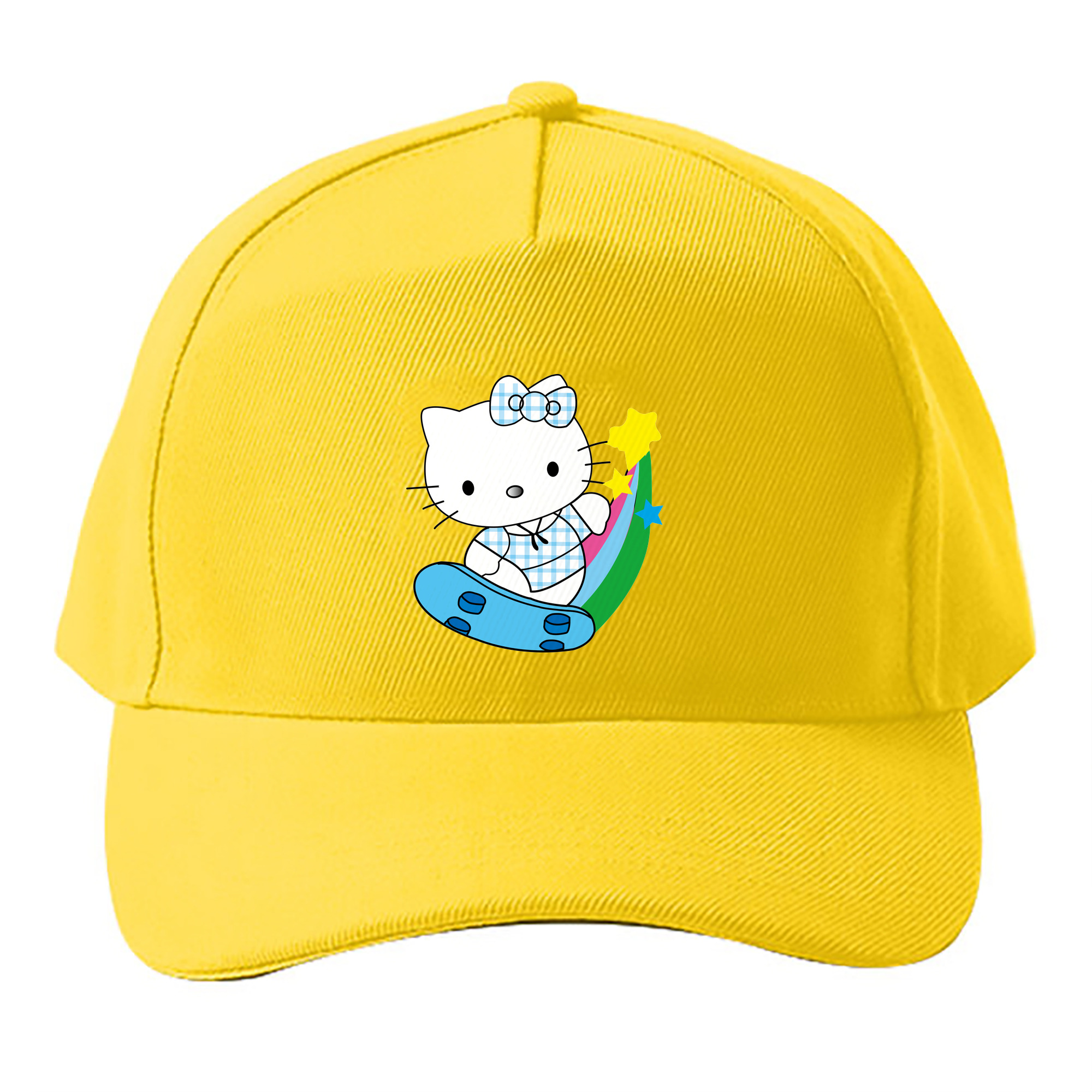 （画像用） Hello Kitty ハローキティ ベースボールキャップ 綿100％ 男女兼用 帽子 スポーツ